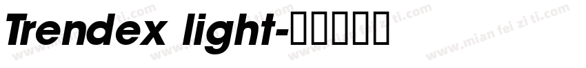 Trendex light字体转换